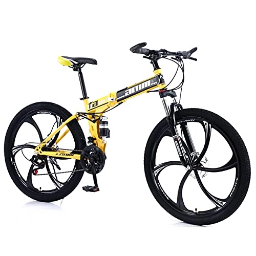 Folding Bike : KANULAN Bike Sport 21 Speeds Bikes, With Anti-slip Wear-resistant, Wheel Dual Mountain Fast Folding Ergonomic Lightweight, Bike For Men Or Women T