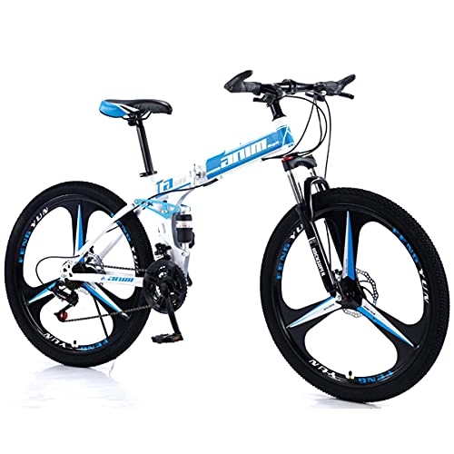 Folding Bike : KANULAN Bike Sport Bike Lightweight, 21 Speeds Bikes For Men Or Women, Mountain Fast Folding Ergonomic With Anti-slip Wear-resistant Wheel Dual Bike Sport T