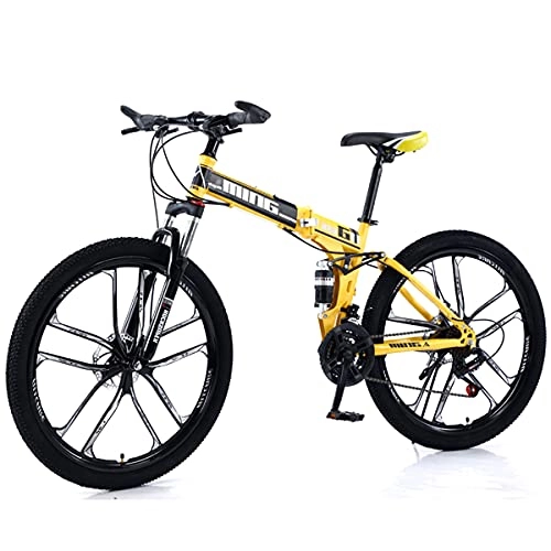 Folding Bike : KANULAN Bikes Fast Folding, Mountain Bike, Anti-slip Wear-resistant Ergonomic Lightweight, Wheel Dual, For Men Or Women Bike T(Size:30 speed)