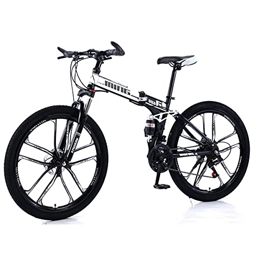 Folding Bike : KANULAN Bikes Mountain Bike Fast Folding, Ergonomic Lightweight, Anti-slip Wear-resistant Wheel Dual, For Men Or Women T(Size:24 speed)