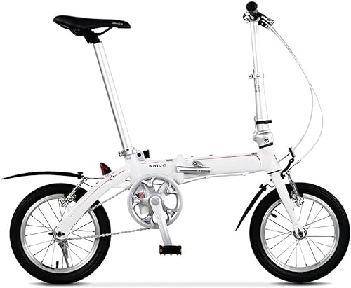 Folding Bike : Kcolic 14 Inch Adult Folding Bike, Mini Lightweight Folding Bike, Quick Fold System, Ultralight Portable Folding Bicycle for Unisex Bicycle E, 14inch