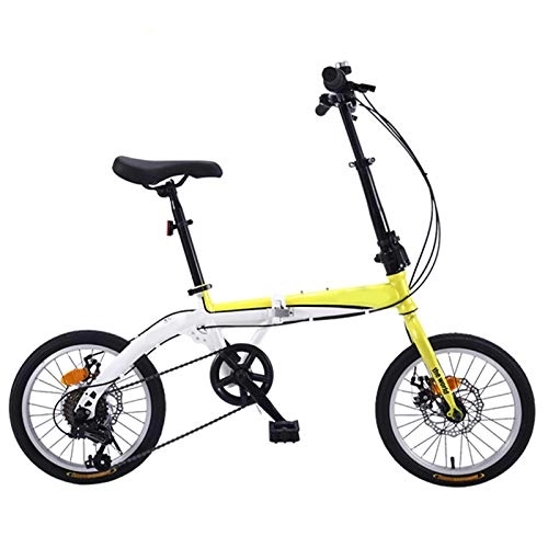 Folding Bike : KJHGMNB Folding Bike, Fashionable And Leisure Folding Bike, Ergonomic Design High Carbon Steel Frame, Thick Spoke Triangle Stable Structure, Does Not Take Up Space, You Can Put It in Any Corner