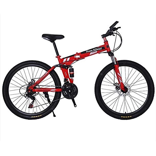 Folding Bike : KOSGK Unisex Bicycles 26" Mountain Bike - 17" Aluminium frame with Disc Brakes - Multicolor selection