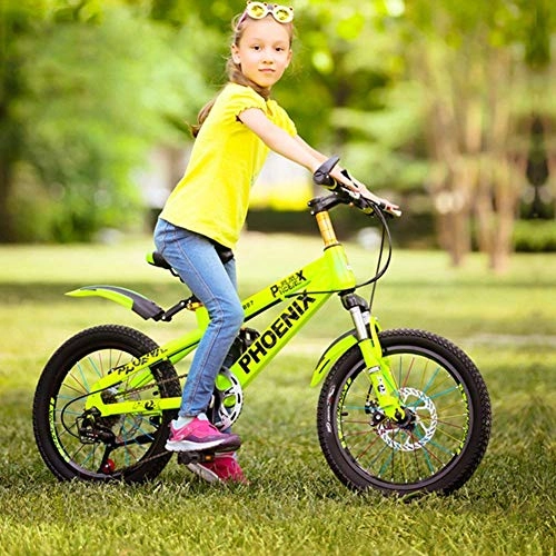 Folding Bike : L.HPT 18-inch Children's Folding Bike Mountain Bike Male And Female Children Cycling 6-10-12 Year Old Carriage Pupils