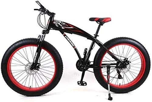 Folding Bike : LBWT 26 Inch Mountain Bike, Folding Bicycle, 7 / 21 / 24 / 27 Speeds, With Disc Brakes And Suspension Fork (Color : C, Size : 7 Speed)