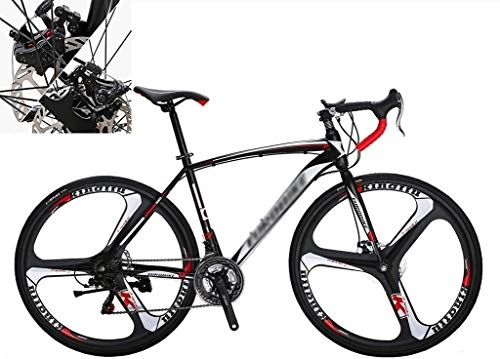 Folding Bike : LBWT Folding Mountain Bike, 21 Speed Wheels Road Bicycle, Dual Disc Brake, Gifts