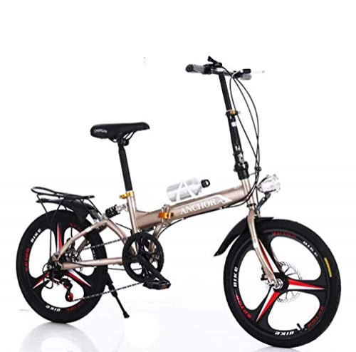 Folding Bike : LCYFBE folding bike bike / city bike / folding bike / folding bike / city bike / folding bike unisex, men, women / light aluminum, 6 speed, quick-fold system 13 kg