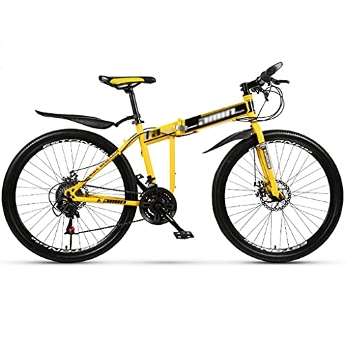 Folding Bike : LiRuiPengBJ Children's bicycle 26 Inch Folding Mountain Bike, for Youth Adult Aluminum Steel Frame 21 Speed Mountain Bicycle with Shock Absorbers for Men and Women (Size : 26inch24 speed)