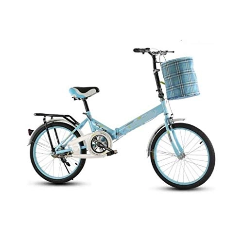 Folding Bike : LLCC Compact Bike 20 Inch Foldable Bicycle, Portable Adult Students City Commuter Bicycle