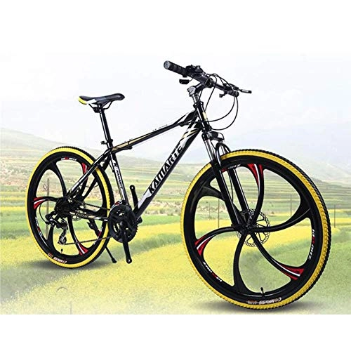 Folding Bike : Llpeng 26-Inch Dual Disc Brake Shock Mountain Bike, One-Wheel Shift Bicycle, Folding Bike for Men And Women, 1, 24Speed