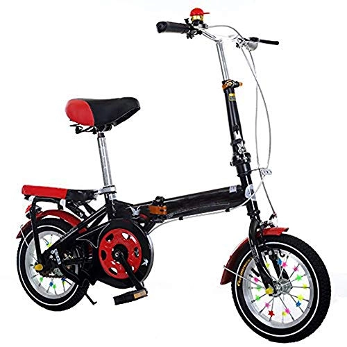 Folding Bike : LPsweet Kids Bikes Children Folding Bicycle, for Adult Men And Women Student Carbon Steel Frame Non-Slip Material Bicycle Outdoor Activities, 12-14-16-20 Inches, 18inches