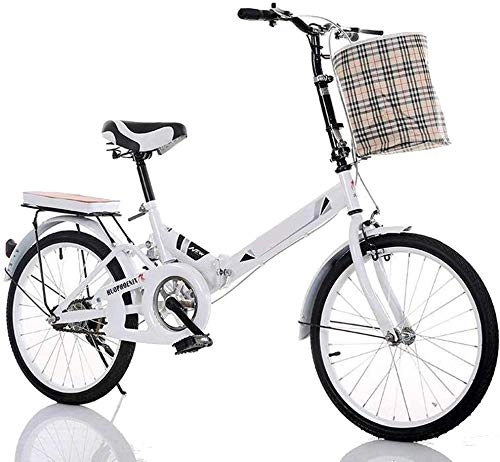 Folding Bike : Mnjin Road Bike Folding Bicycle Mountain Bike Adult Student Child 20 Inch with Front Frame