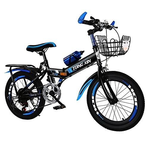 Folding Bike : Mountain Bike Children Bicycle Foldable bike Ultralight Portable bike for Adult Men and Women Teens (22in)