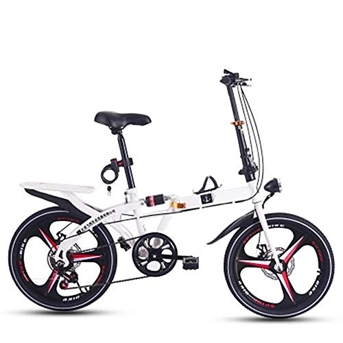 Folding Bike : NBWE Folding Bicycle Integrated Wheel Shifting Damping Female Student Adult Travel Bicycle 16 Inch 20 Inch Off-Road Cycling