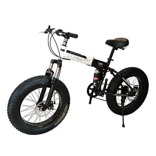 Folding Bike : NBWE Mountain Folding Bicycle Off-Road Shifting Large Tires Student Snowmobile Male and Female Adult Car 26 Inches Commuter bicycle