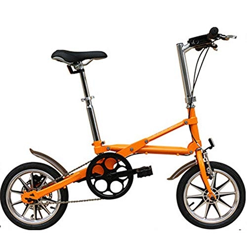 Folding Bike : NBWE One Second Fast Folding Bicycle Adult Bicycle Portable Mini Bicycle 14 Inch Off-Road Cycling