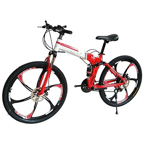 Folding Bike : PengYuCheng Mountain bike carbon steel one wheel 26 inch folding student bicycle accessories casual synthetic material mountain bike q2