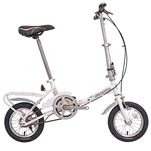 Folding Bike : Portable Folding Bike Mini And Lightweight Height Adjustable Seat Anti-Skid And Wear-Resistant Tire Commute Bike For Adult Students Office Worker 12-inch