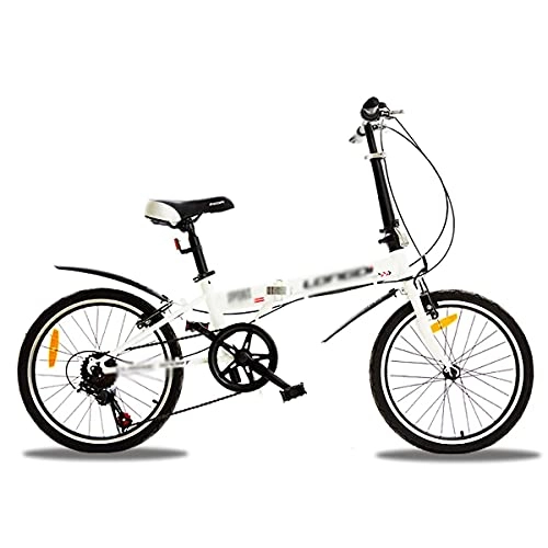 Folding Bike : Professional Racing Bike, Outdoor Bicycle, Men Women Foldable Bicycle, Folding Bicycle Urban, Streamline Frame, Foldable Bikes, 20in 6 Speed, Mini Folding Bike, (Color : A, Size : 20in)
