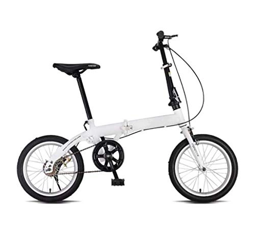 Folding Bike : SHIN City Bike Unisex Adults Folding Mini Bicycles Lightweight For Men Women Ladies Teens Classic Commuter With Adjustable Handlebar & Seat, aluminum Alloy Frame, single-speed - 15 Inch Wheels / W