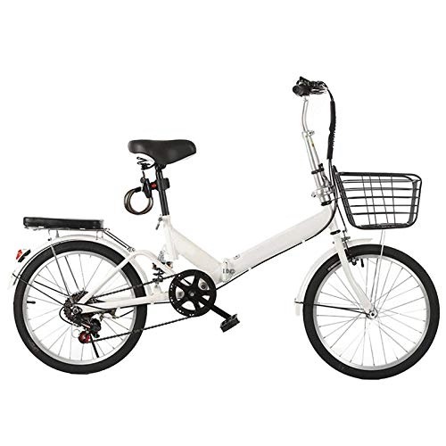 Folding Bike : Singlespeed Noshockabsorption Folding Bike Dual Disc Brake Ultra Light Portable Two Steps Folding City Bike Unisex-A-16inch