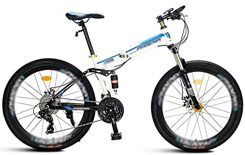 Folding Bike : SXXYTCWL 26" 21-Speed Mountain Folding Bike, Flying Wheel Variable-Speed Off-Road Bike Sport Bike, Double Shock-Absorbing Student MTB Racing Bike 7-10, 26Inch 21Speed jianyou (Color : 26inch 21speed)