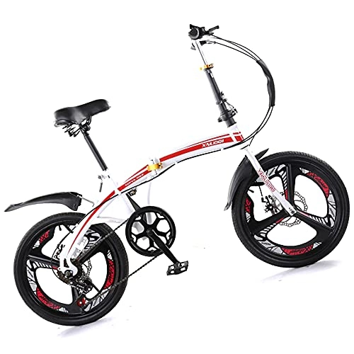 Folding Bike : TANGIST Cycling Mountain Bikes Six Level Sensitive Shifting Fast Folding Ergonomic For 20 Inch, Thickened High Carbon Steel Material, ​For Adults Men Women