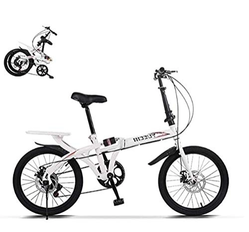 Folding Bike : TeidEa 3 Wheel Bikes Adult Road Racing Bike Mountain Bikes Leisure 20In 7 Speed ?City Folding Bikes Compact Bike Bicycle Urban Commuters Mountain Bike for Adult Men and Women Teens / A-White