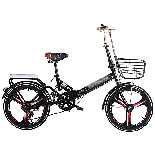 Folding Bike : TGhosts Foldable Bicycle, Folding Bikes Folding Bicycle Adult Men And Women Shock Absorber Bicycle Teenager Students Ordinary Bicycle High Carbon Steel Frame Comfortable Bicycle