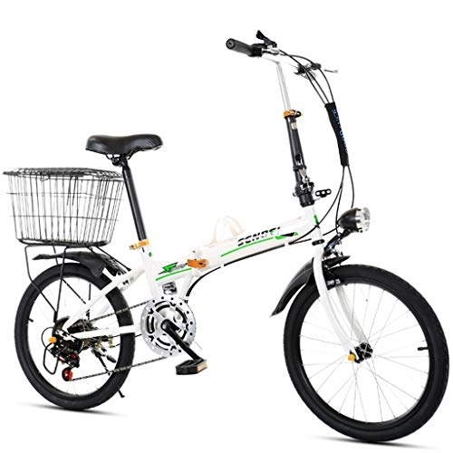 Folding Bike : TYXTYX Folding Bike, 20inch 6 Speed Portable Bikes, Disc Brake Mountain Bicycle Urban Commuters for Adult Teens, 20” Foldable Bicycle for Adults