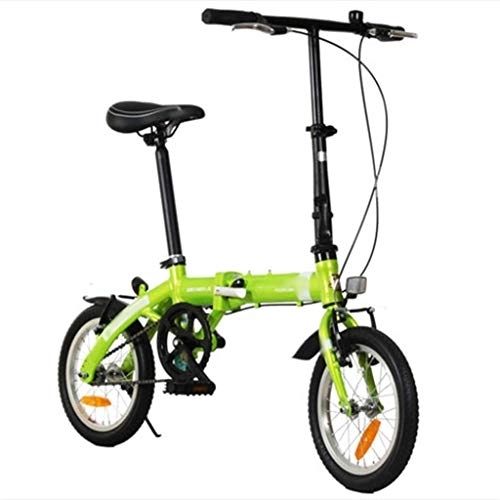 Folding Bike : TYXTYX Folding Bike, Great for Urban Riding and Commuting, Single-Speed Drivetrain, Front and Rear Fenders, 14-Inch Wheels, Folding Mini Compact Bike Bicycle