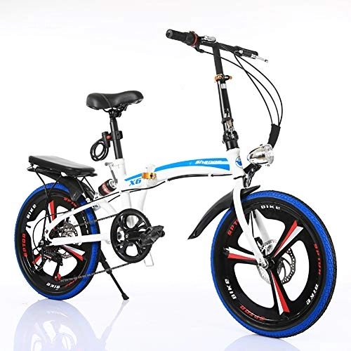 Folding Bike : TZYY Carbon Fiber Frame Rear Carry Rack, Ultra Light Suspension Folding Bicycle Unisex, 26 Inch Mountain Bike Dual Disc Brake White 26in