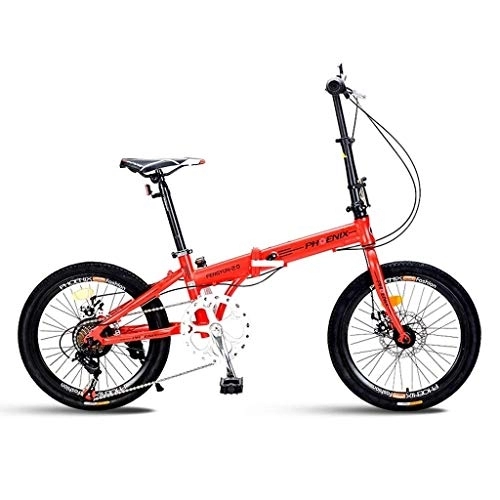 Folding Bike : WEHOLY Bicycle Travel Folding Bicycle 20 Inch 7 Speed Men And Women Bicycle Lightweight Children Folding Bicycle