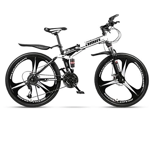 Folding Bike : WGYDREAM Mountain Bike Youth Adult Mens Womens Bicycle MTB 26inch Mountain Bike, Folding Hard-tail Bicycles, Full Suspension and Dual Disc Brake, Carbon Steel Frame Mountain Bike for Women Men Adults