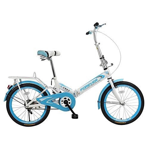 Folding Bike : WuZhong F Folding Bicycle Mountain Bike Aluminum Alloy 20 Inch Front V Brakes Rear Brake High Carbon Steel Frame Bicycle Children Bicycle Adult