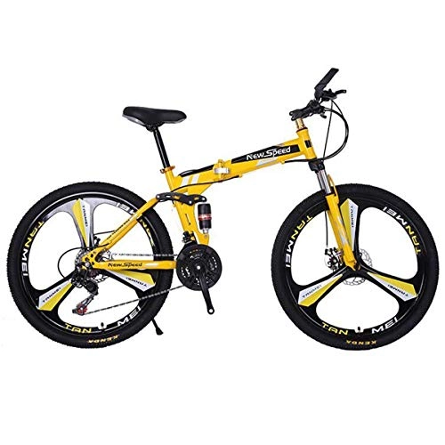 Folding Bike : WZB 26" Mountain Bike - 17" Aluminium frame with Disc Brakes - Multicolor selection, 2, 21speed