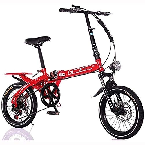 Folding Bike : XHLLX 20 Inch Folding Variable Speed Mountain Bike, Adult Student Damping Speed Folding Bikes Bicycle, for Teens And Adults, C