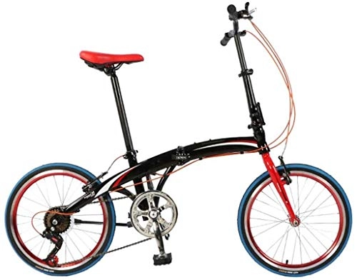 Folding Bike : XIN 20in Folding Bike Mountain Bicycle Cruiser Adult Student Outdoors Sport Cycling High Carbon Steel Portable Foldable Bike for Men Women Lightweight Folding Casual Damping Bicycle (Color : B)