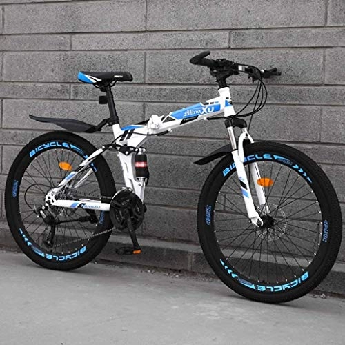 Folding Bike : XIN Folding Bike Bicycle Cruiser Variable Speed Outdoors Sport Mountain Cycling 24 / 26in High Carbon Steel Portable Foldable Bike for Men Women Lightweight Folding Casual Damping Bicycle