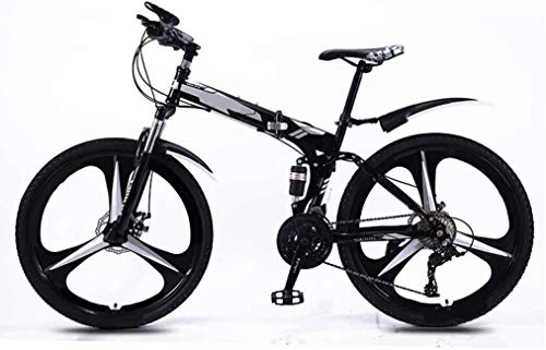 Folding Bike : XIN Folding Bike Mountain Bicycle 21 Speed Adult Student Outdoors Sport Cycling 26in High Carbon Steel Portable Foldable Bike for Men Women Lightweight Folding Casual Damping Bicycle (Color : Gray)