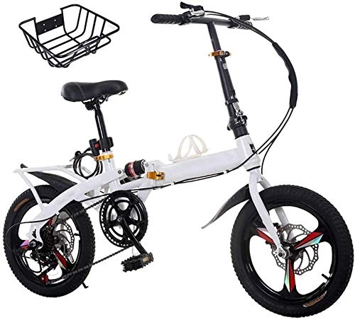 Folding Bike : XIN Folding Mountain Bike Bicycle Variable Speed Adult Studen t Cycling 16 / 20 Inch Ultra-light Portable Folding Bike for Men Women Lightweight Folding Casual Damping Bicycle (Color : A2, Size : 20in)