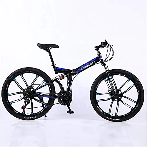 Folding Bike : XINGXINGNS Folding Bike 26 Inch Carbon Steel Mountain Bike, Folding Bike Unisex Mountain Bike High-Carbon Steel Frame Bike Mountain Bike 21 Speeds, 26inch21speed