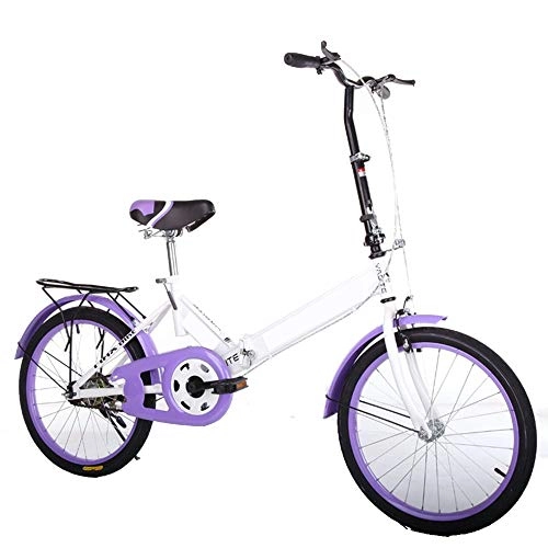 Folding Bike : XIXIA X Folding Bicycle for Men and Women Adult Students Ultra Light Portable Children Ladies Bicycle 20 Inch