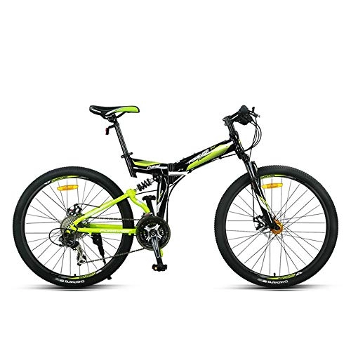 Folding Bike : XIXIA X Folding Mountain Bike Bicycle Speed Male Adult Student Youth Cross Country Racing 27 Speed 26 Inches