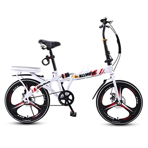 Folding Bike : YICOL Folding Bike, High-carbon Steel Frame, Foldable Bicycle for Adults (16 / 20 Inche)