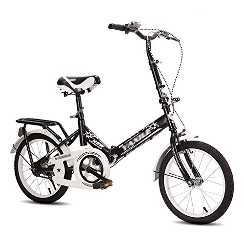 Folding Bike : YICOL Urban Single Speed Folding Bike, Adult Folding Bike, 20-inch Wheels, Black / White / Blue / Pink