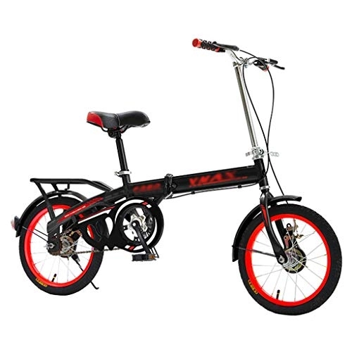 Folding Bike : YYSD Folding Bicycle Lightweight Mini Single Speed Student Adults Bike - 20 Inch