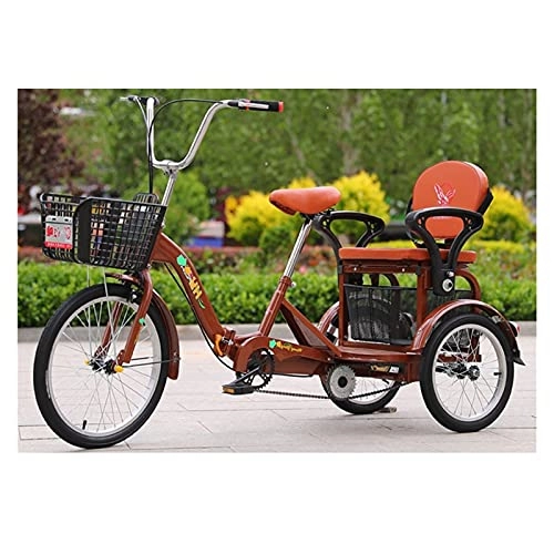 Folding Bike : zyy Adult Folding Tricycles 16 Inch Adults Trikes 1 Speed Three Wheel Bike with Shopping Basket for Seniors for Recreation Shopping Exercise with Backrest Women Men Seniors