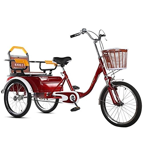 Folding Bike : zyy Adult Tricycle 3 Wheel Bikes for Adults 20 Inch 1 Speed Size Cruise Bike Foldable Tricycle with Basket for Adults Large Size Basket for Recreation Shopping Exercise