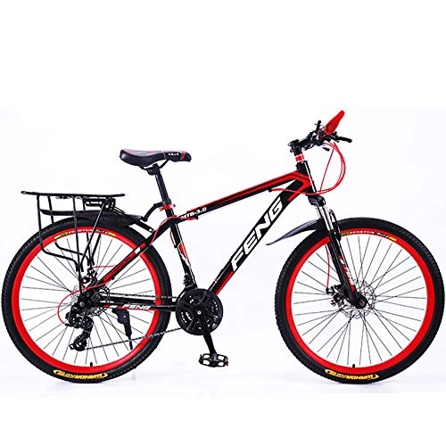 Mountain Bike : 26''21 Speed Adult Men Sport Bike, With Front Fork Suspension And Shimano Brake System Mountain Bike, Outdoor Bicycle Full Suspension Mountain Bike-A 26inch